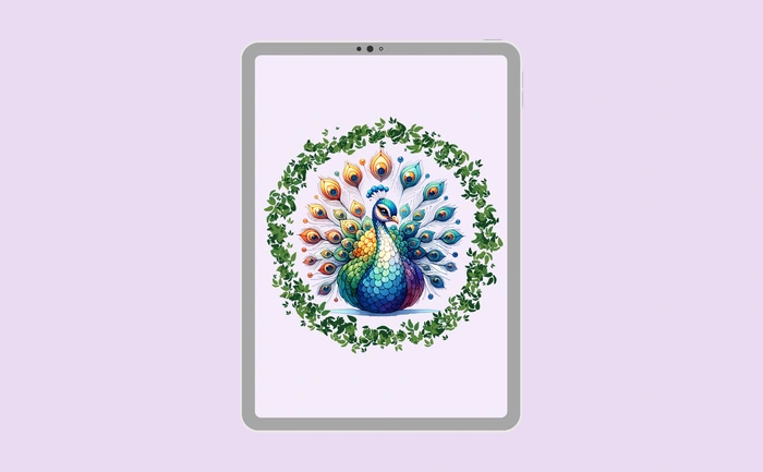 Wallpaper preview on tablet
