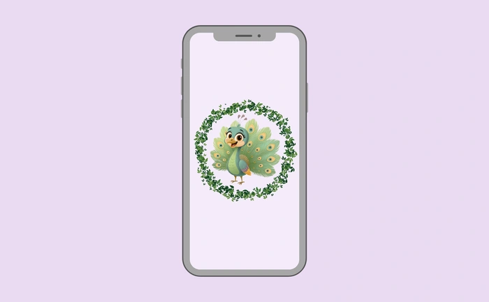 Wallpaper preview on smartphone