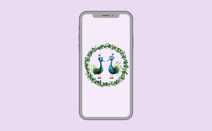 Wallpaper preview on smartphone