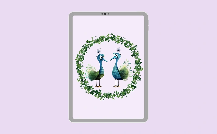 Wallpaper preview on tablet