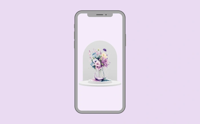 Wallpaper preview on smartphone