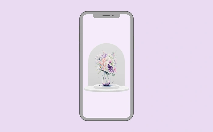 Wallpaper preview on smartphone