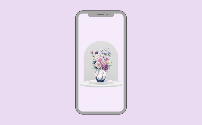 Wallpaper preview on smartphone