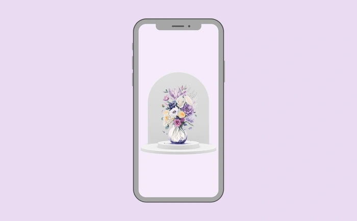Wallpaper preview on smartphone