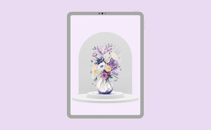 Wallpaper preview on tablet