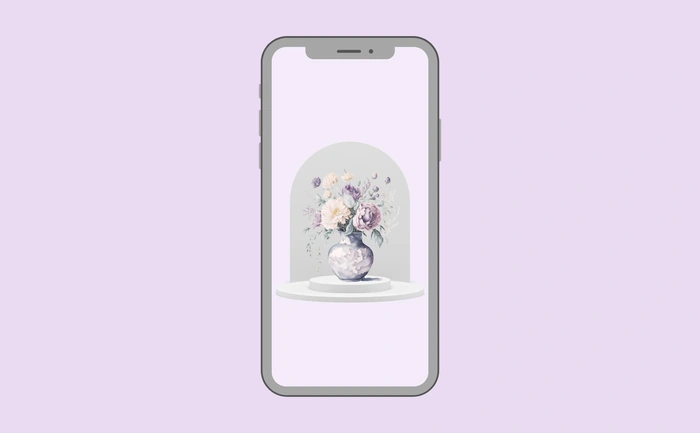 Wallpaper preview on smartphone