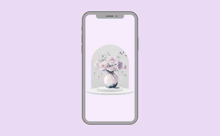 Wallpaper preview on smartphone