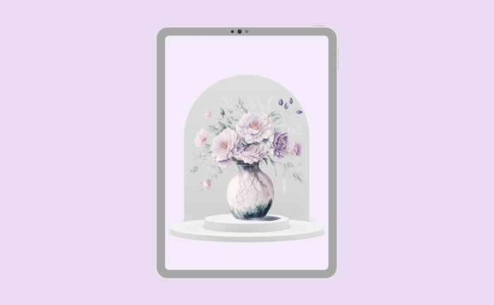 Wallpaper preview on tablet