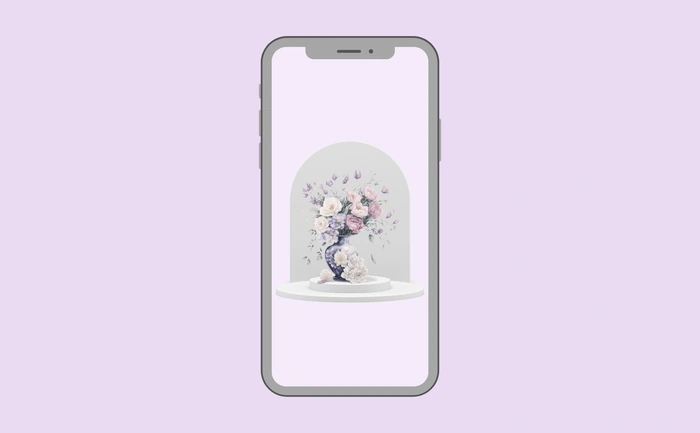 Wallpaper preview on smartphone