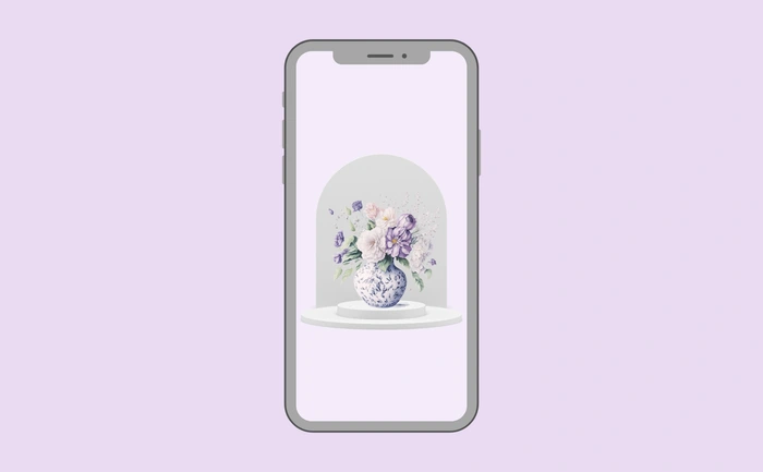 Wallpaper preview on smartphone