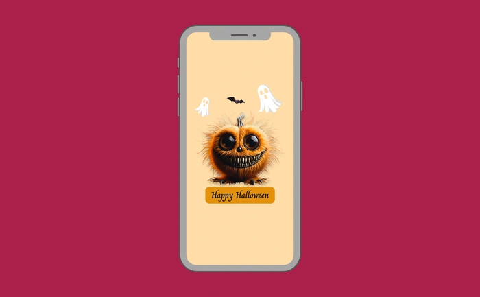 Wallpaper preview on smartphone