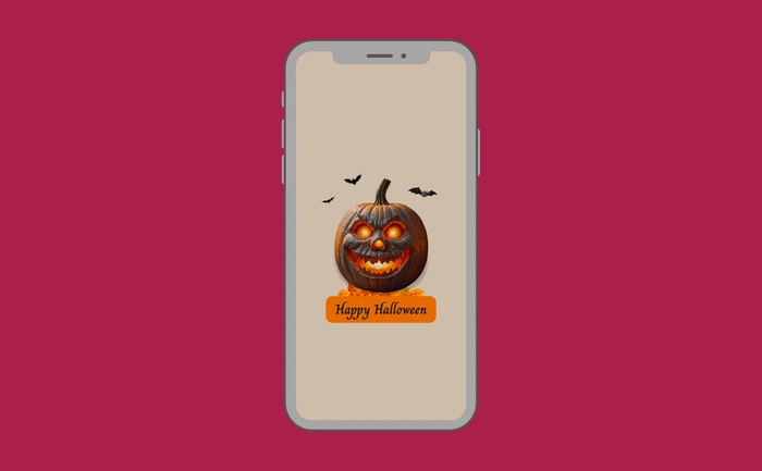 Wallpaper preview on smartphone
