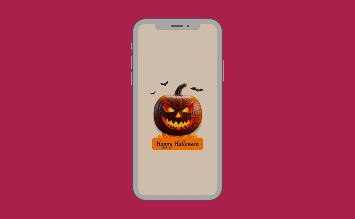 Wallpaper preview on smartphone