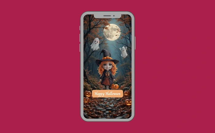 Wallpaper preview on smartphone