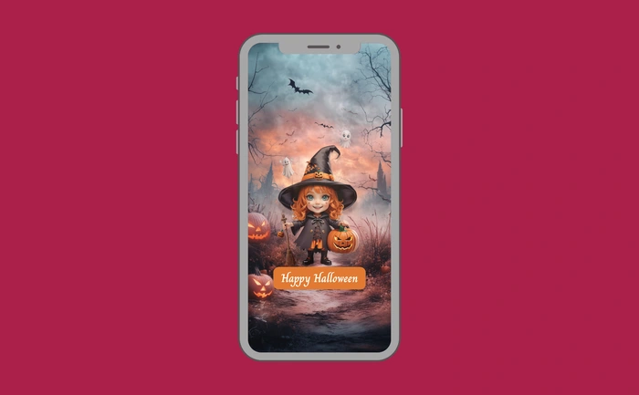 Wallpaper preview on smartphone