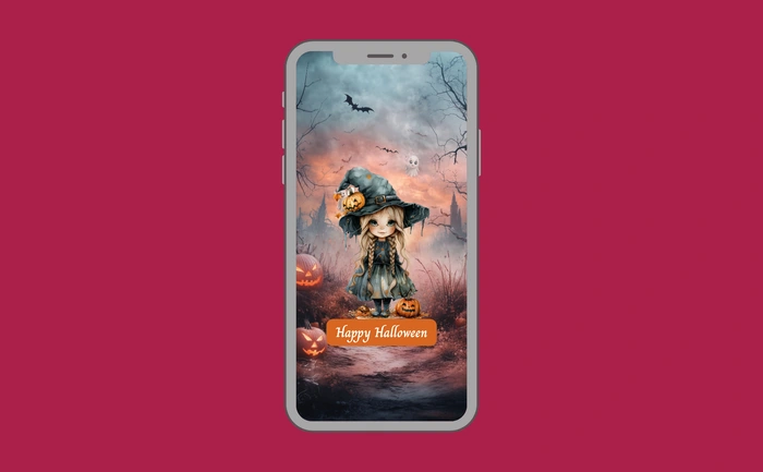 Wallpaper preview on smartphone