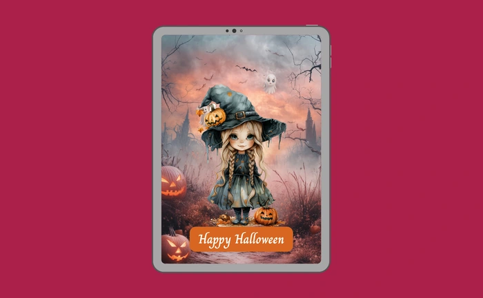 Wallpaper preview on tablet